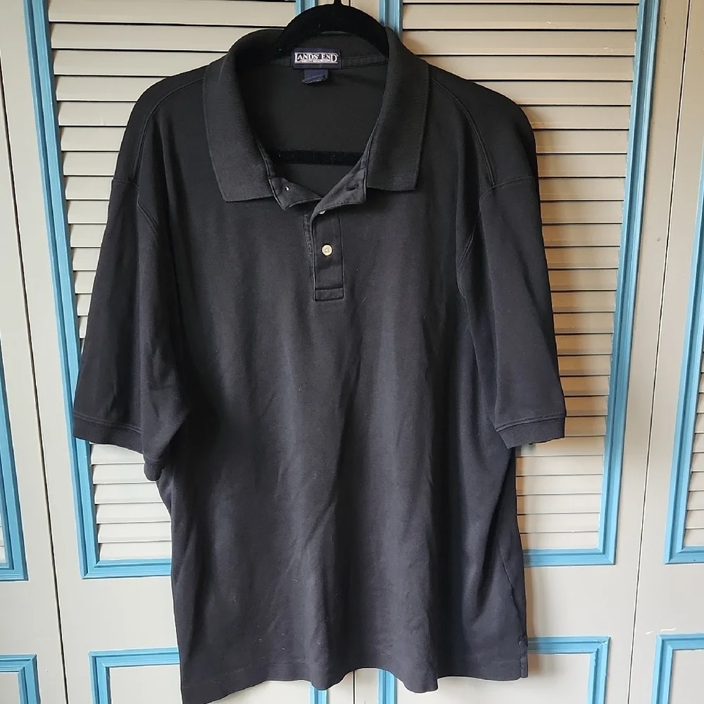 Lands’ End Black Men’s Polo